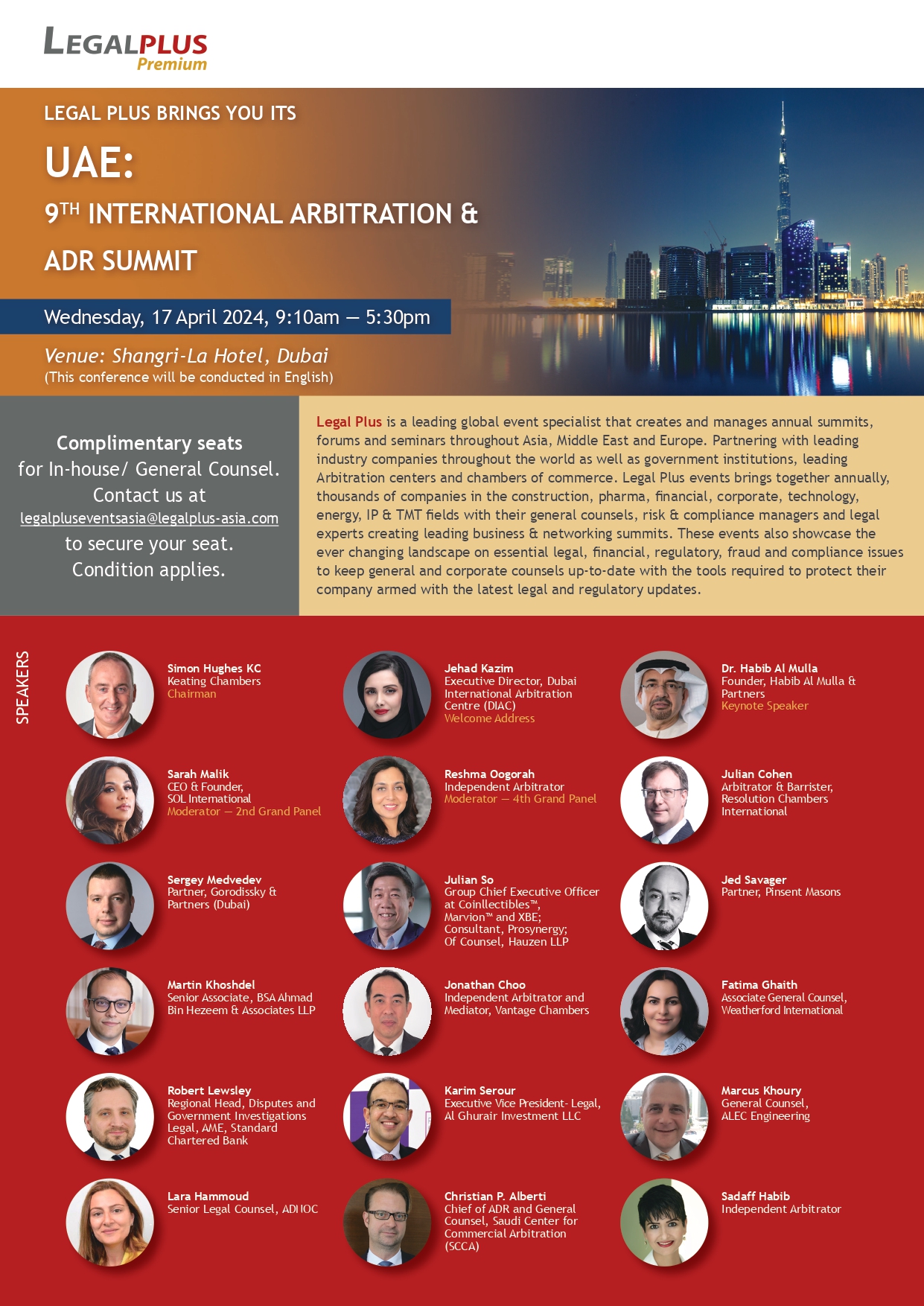 UAE 9th International Arbitration & ADR Summit