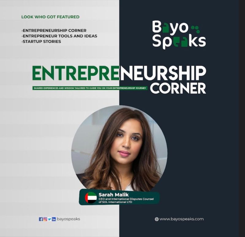 Bayo Speaks – Entrepreneurship Corner